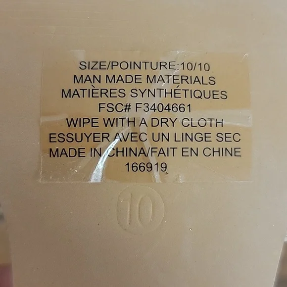 #9 Tan Slide-On Sandals with Block Heel & Gold Accents 10 - Picture 10 of 14